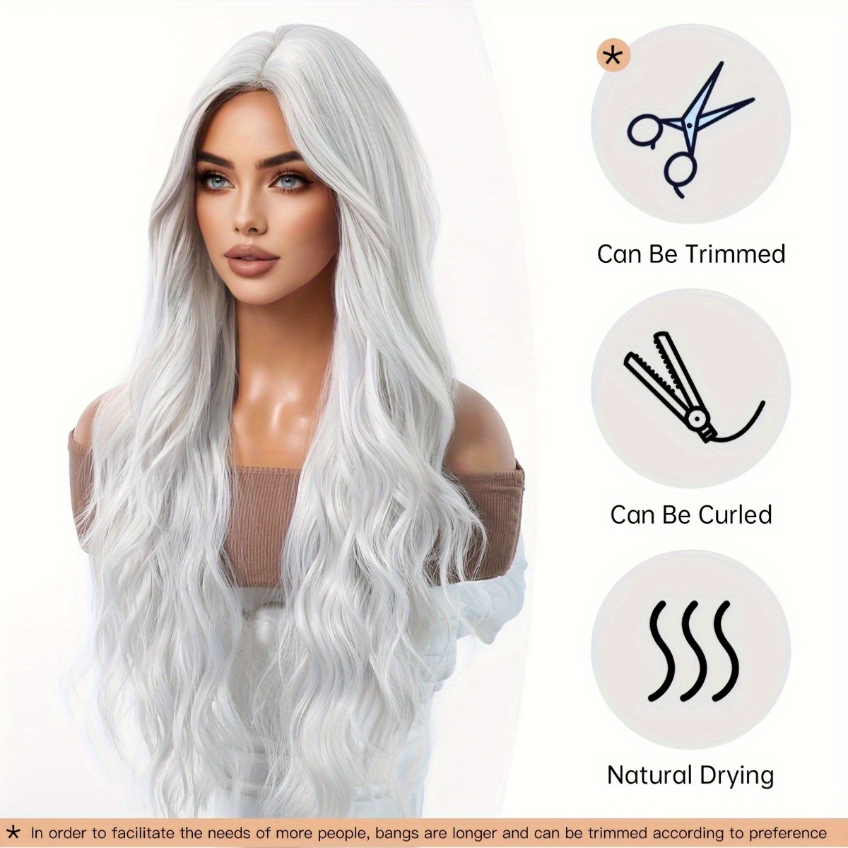 Hair Care For Wavy Hair - Парик из синтетического волокна бренда Anxin: