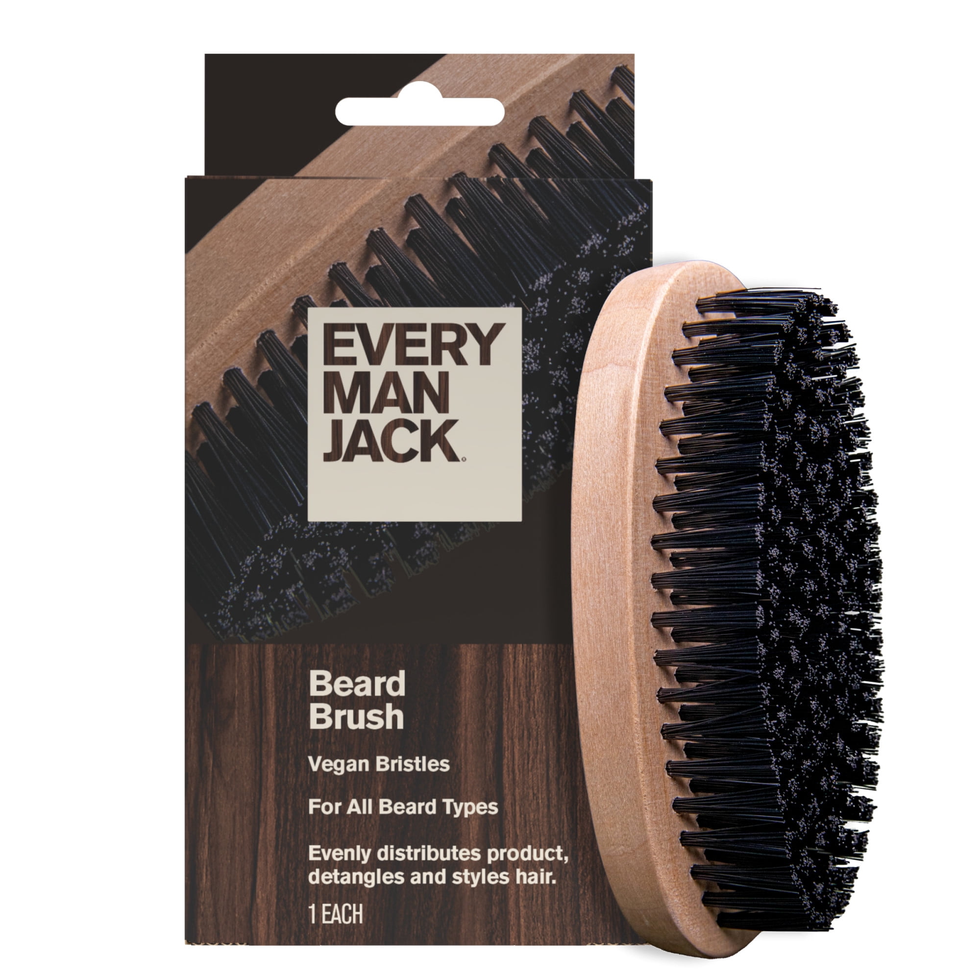 Hair Care Naturally - Мужская щетка для бороды с веганскими