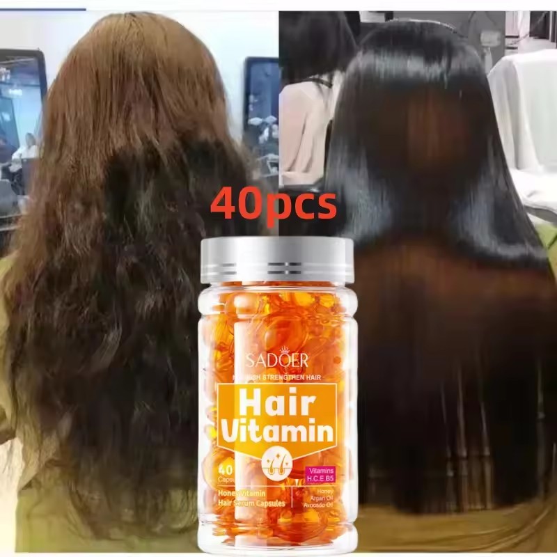 Hair Care Vitamin E - 40 шт., витаминные капсулы для волос,