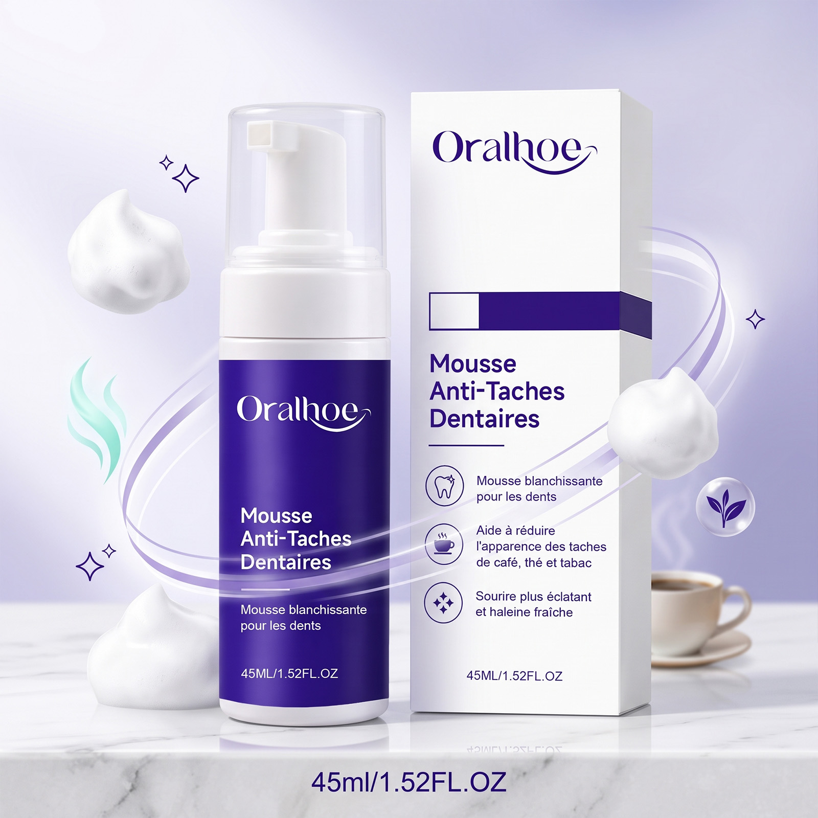 Purple Toning Shampoo - Фиолетовая зубная паста-мусс: нежное отбеливание, свежее