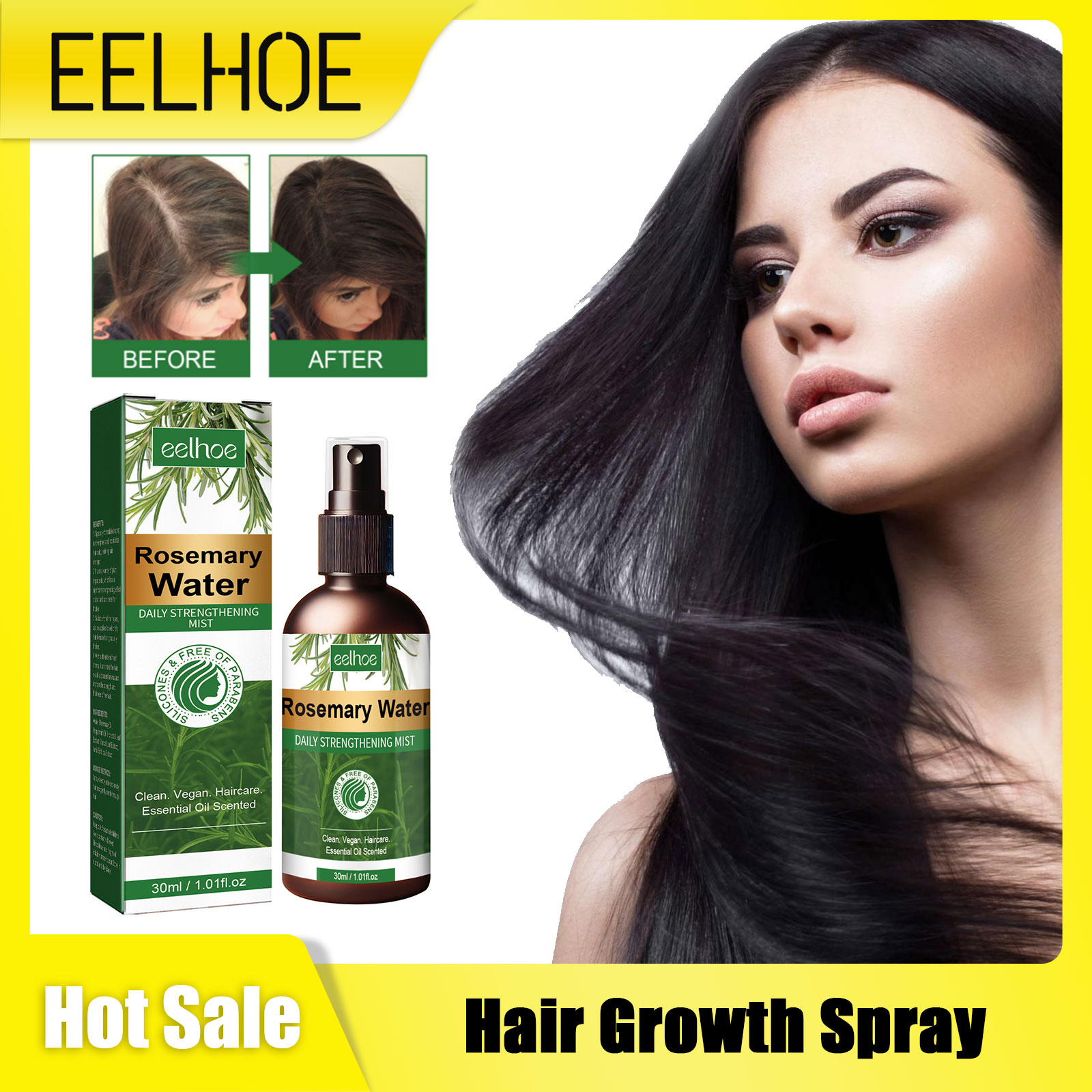 Hair Care Nature - Спрей с розмарином для волос, питательный