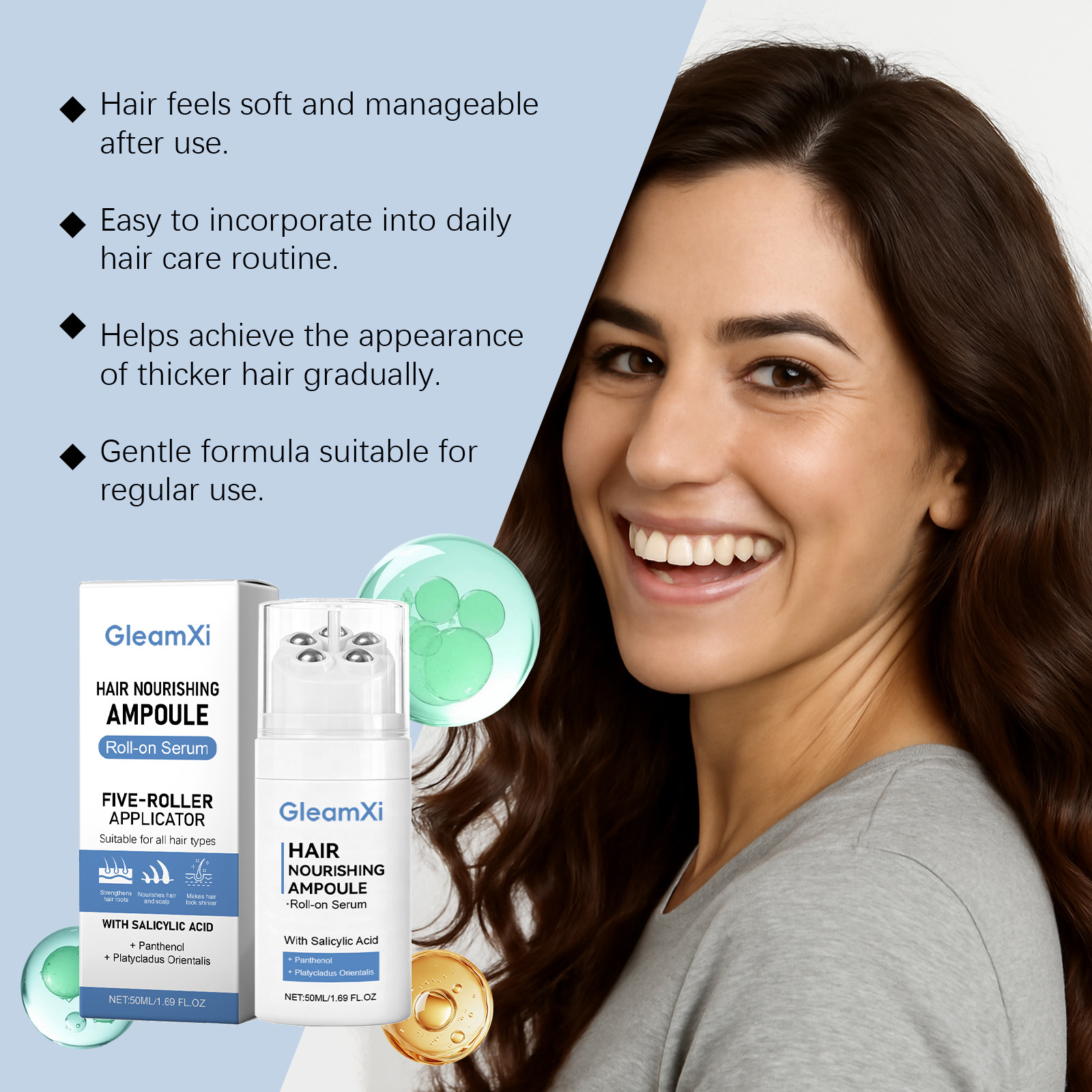 Сыворотка-ролик для питания во – обзор и цена Hair Care Nature