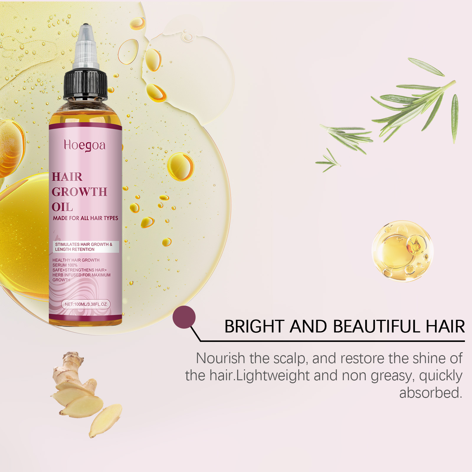 Масло для роста волос, восстан – обзор и цена Hair Care Nature
