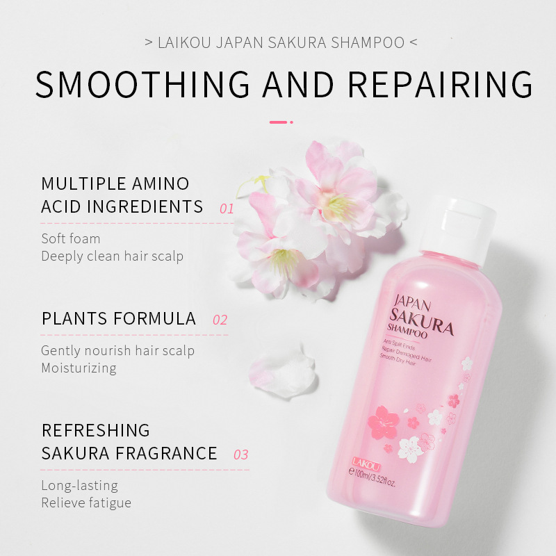 LAIKOU Japan Sakura Шампунь дл – обзор и цена Hair Care Vitamin E