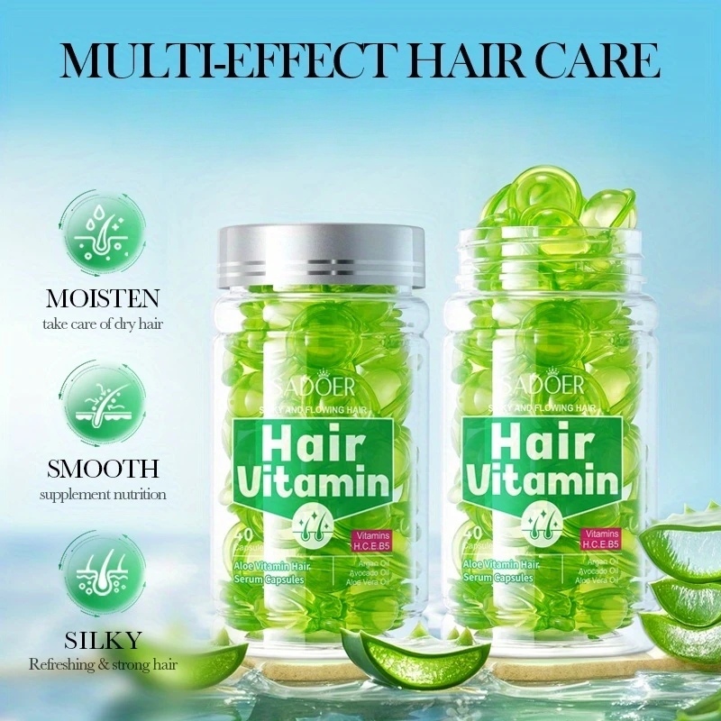 40 шт. капсул с эссенцией алоэ – обзор и цена Hair Care Vitamin E